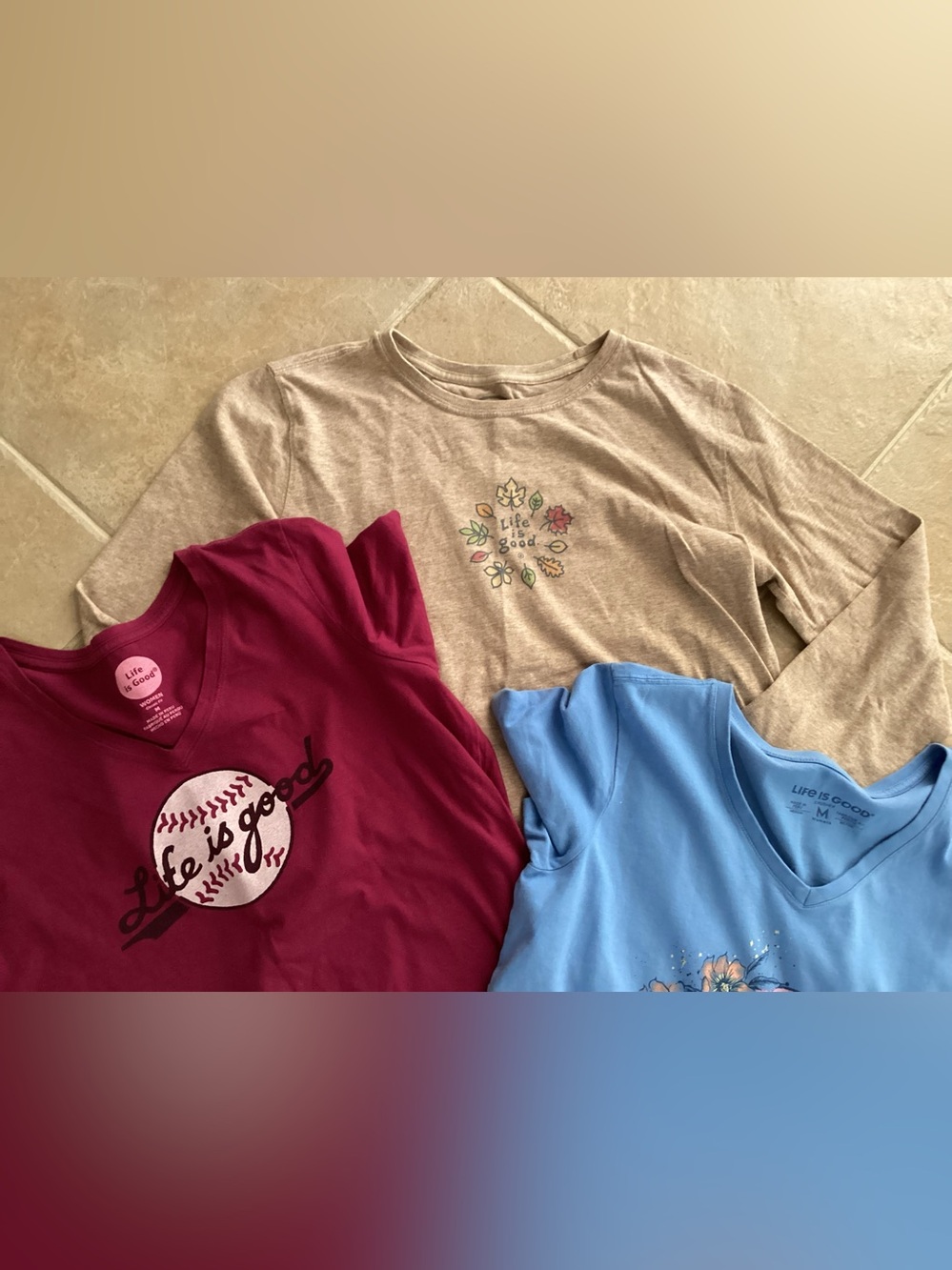 Life Is Good Women’s  Tshirt Bundle  Of 3 Size Medium - Picture 3 of 3